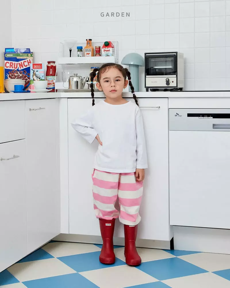Garden - Korean Children Fashion - #kidzfashiontrend - Big Stripes Pants - 6