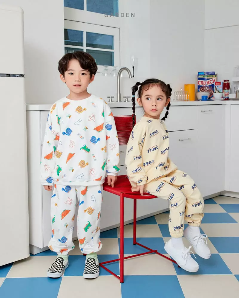 Garden - Korean Children Fashion - #littlefashionista - Paint Top Bottom Set - 6