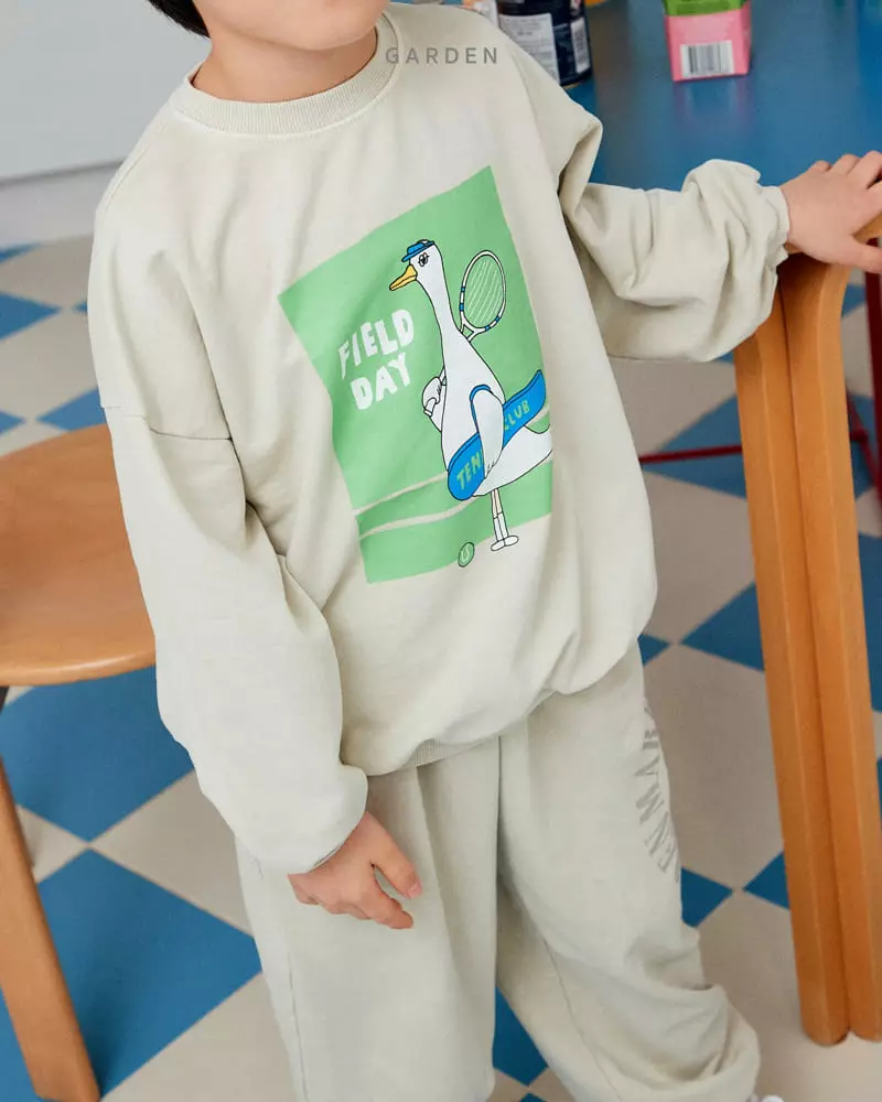 Garden - Korean Children Fashion - #todddlerfashion - Pigment Goose Top Bottom Set - 3