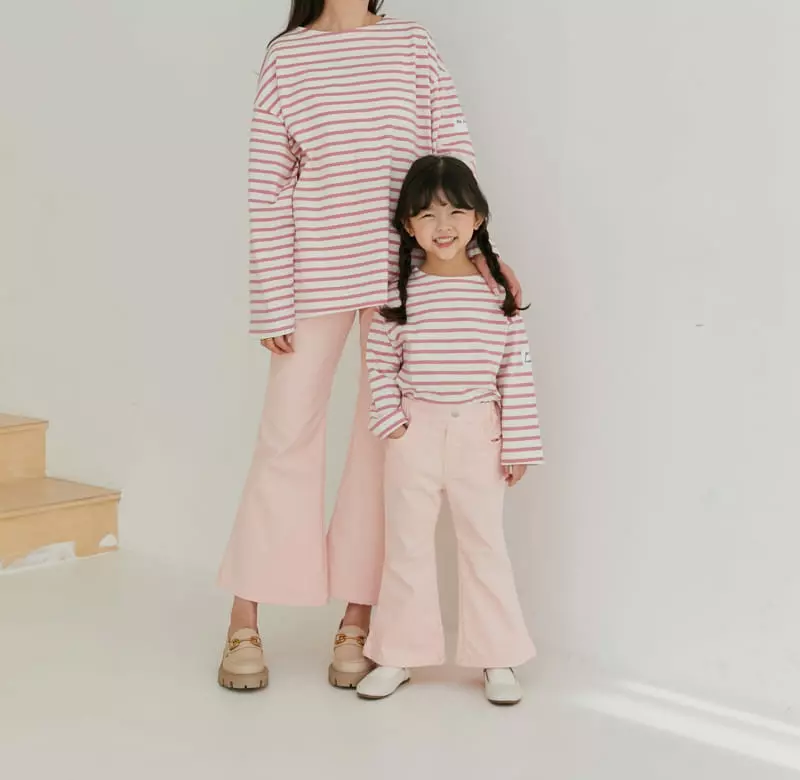 Ggomare - Korean Children Fashion - #Kfashion4kids - Stripes Tee with Mom - 12