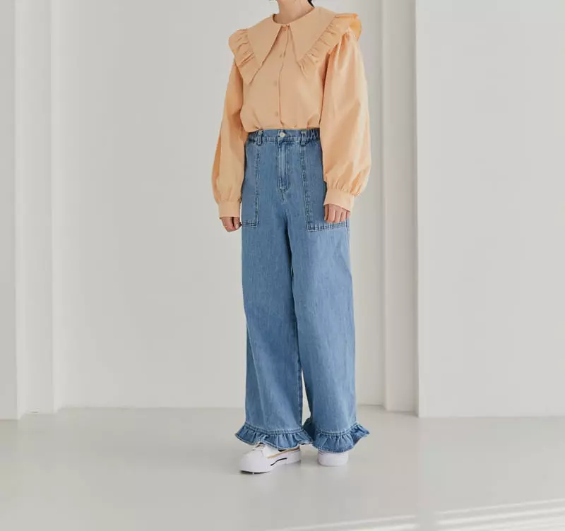 Ggomare - Korean Children Fashion - #childofig - Frill Jeans with Mom - 6