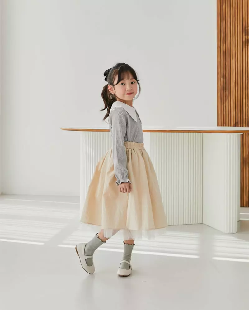 Ggomare - Korean Children Fashion - #childrensboutique - Vove Collar Tee with Mom - 8