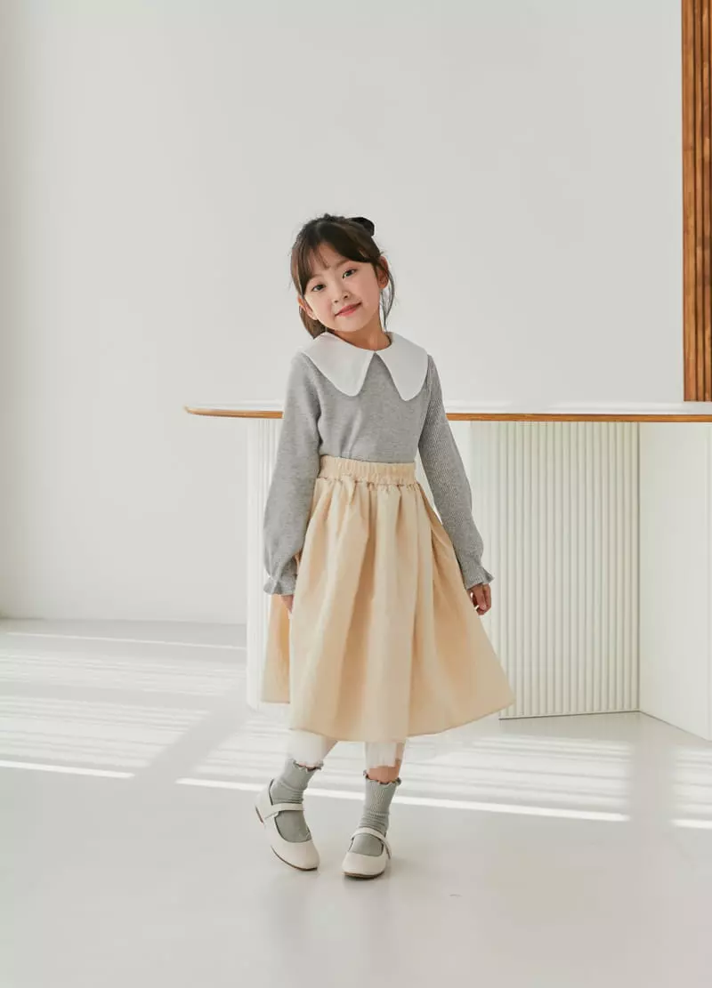 Ggomare - Korean Children Fashion - #designkidswear - Vove Collar Tee with Mom - 9
