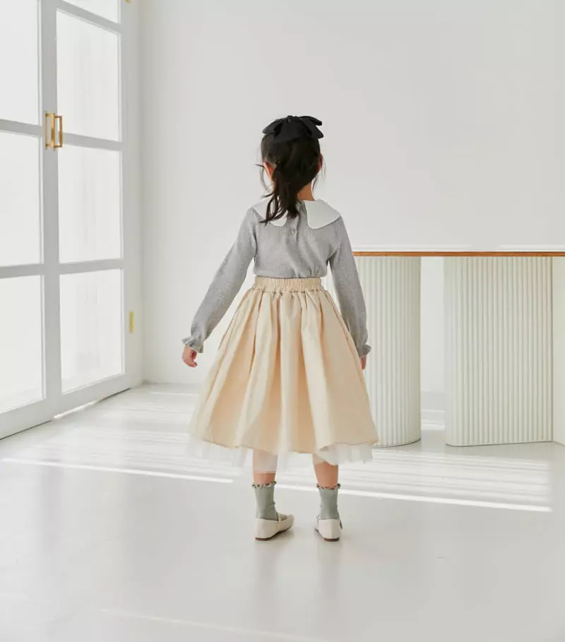 Ggomare - Korean Children Fashion - #fashionkids - Vove Collar Tee with Mom - 11