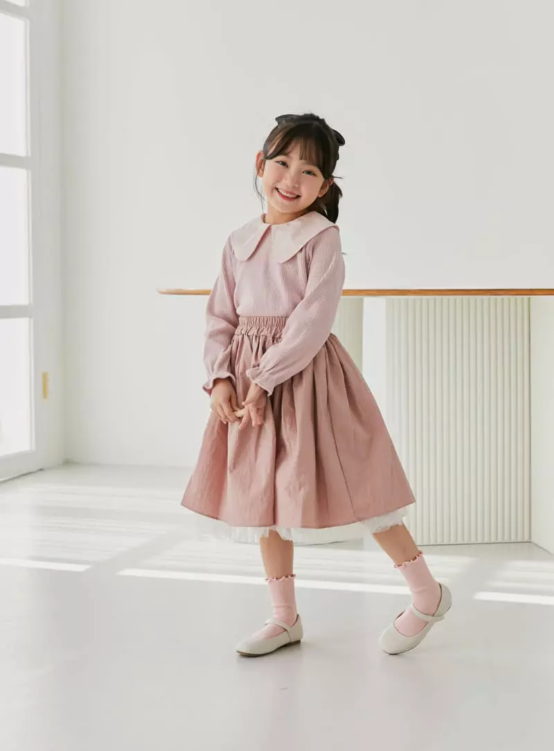 Ggomare - Korean Children Fashion - #stylishchildhood - Vove Collar Tee with Mom - 6