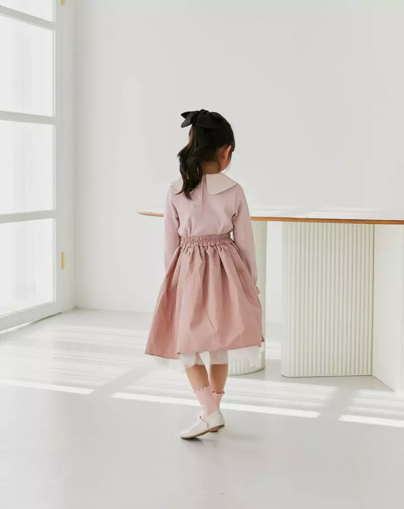 Ggomare - Korean Children Fashion - #toddlerclothing - Vove Collar Tee with Mom - 5