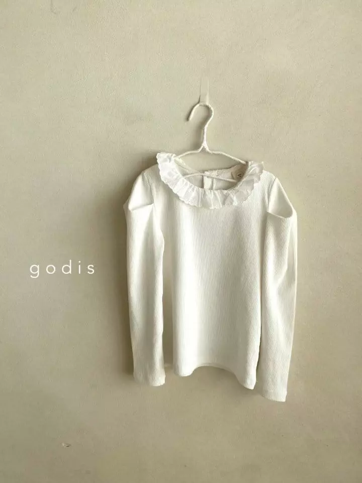 Godis - Korean Children Fashion - #Kfashion4kids - Lace Frill Tee - 7