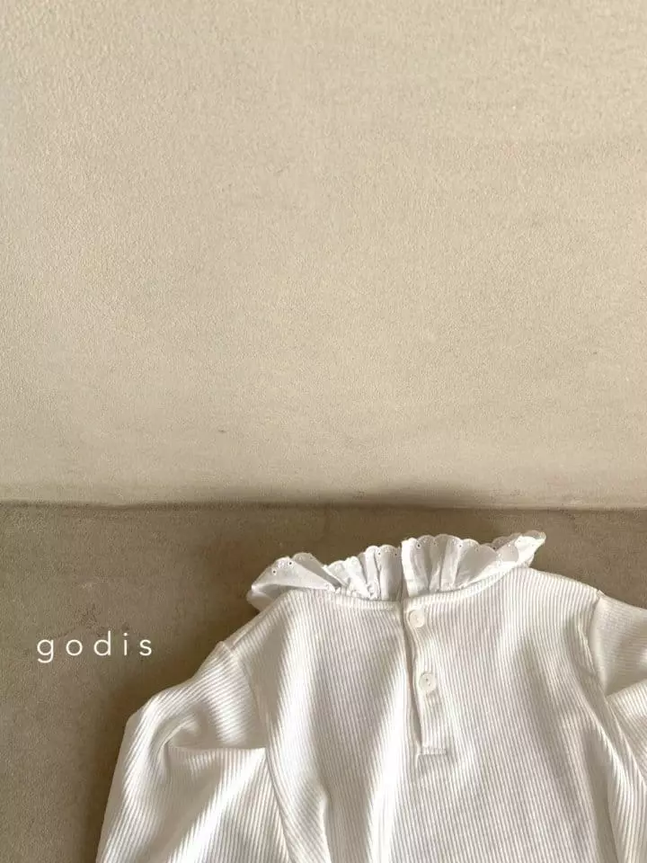Godis - Korean Children Fashion - #littlefashionista - Lace Frill Tee - 8