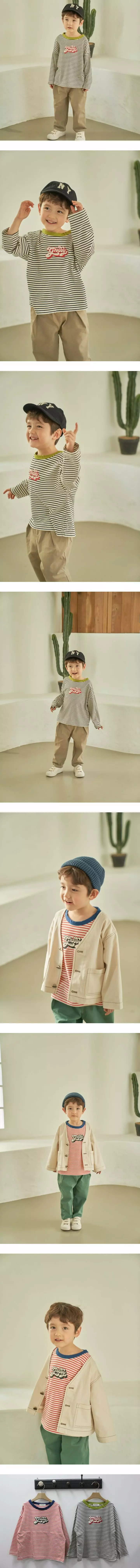 Green Tomato - Korean Children Fashion - #magicofchildhood - Stripes 10 Tee