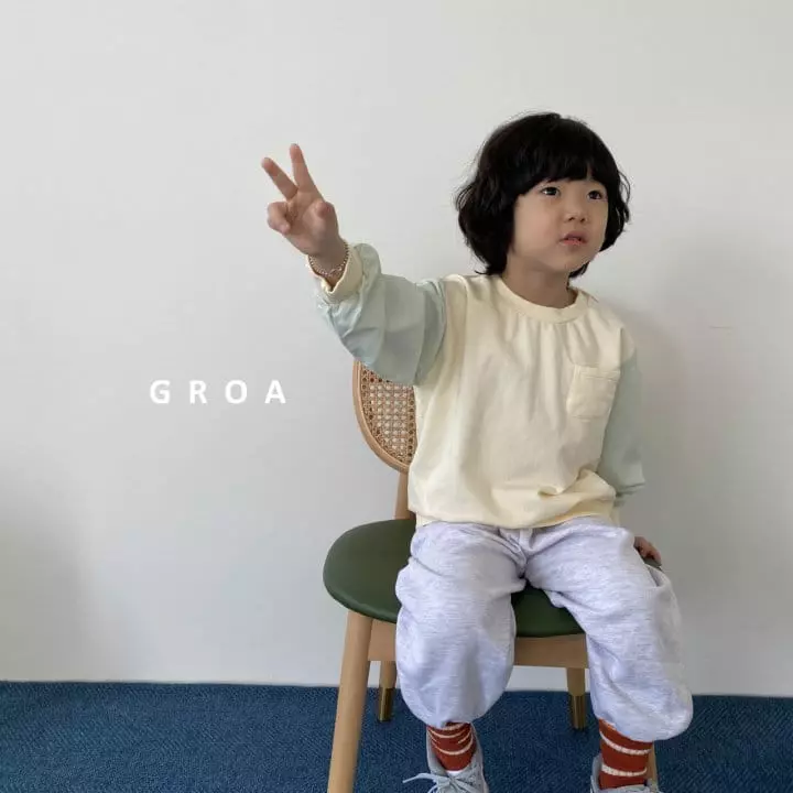 Groa - Korean Children Fashion - #discoveringself - Sleeves Color Sweatshirt - 12