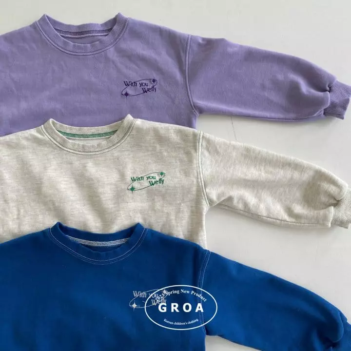 Groa - Korean Children Fashion - #discoveringself - Stitch Top Bottom Set
