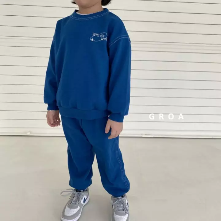 Groa - Korean Children Fashion - #magicofchildhood - Stitch Top Bottom Set - 8