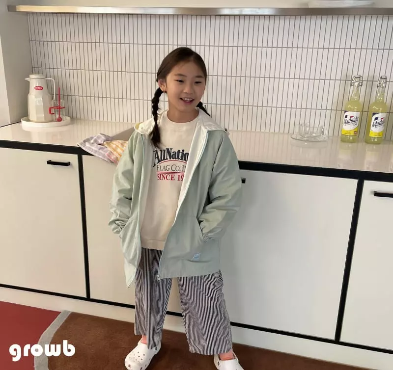 Grow B - Korean Children Fashion - #fashionkids - Little Color Hoody Jumper - 6
