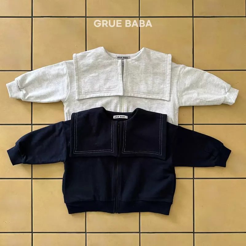 Grue Baba - Korean Children Fashion - #designkidswear - Sailor Zip-up - 9