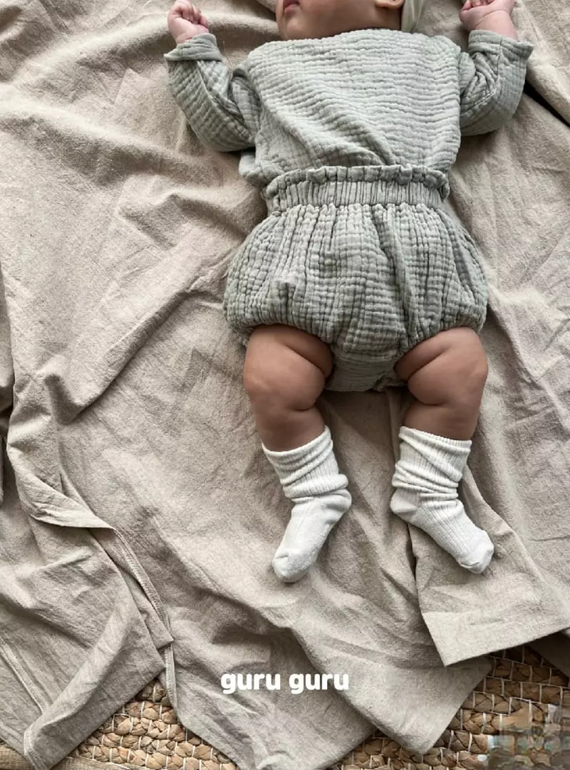 Guru Guru - Korean Baby Fashion - #babyboutiqueclothing - Cloud Top Bottom Set - 4
