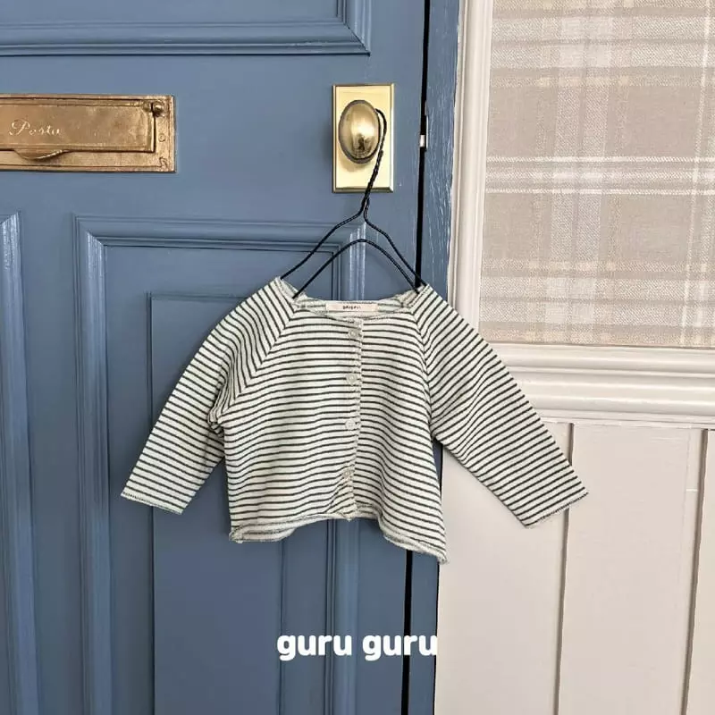 Guru Guru - Korean Baby Fashion - #babyootd - Stripes Cardigan - 5
