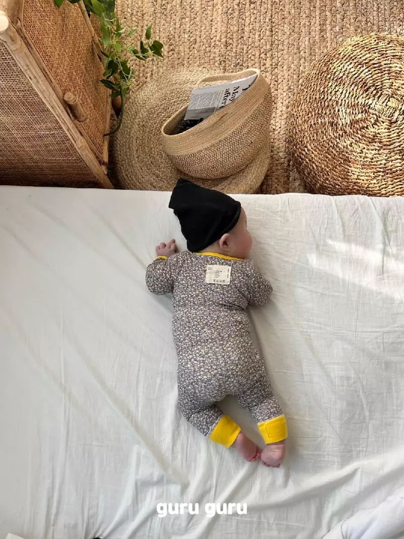 Guru Guru - Korean Baby Fashion - #babyootd - Small Flower Top Bottom Set - 4