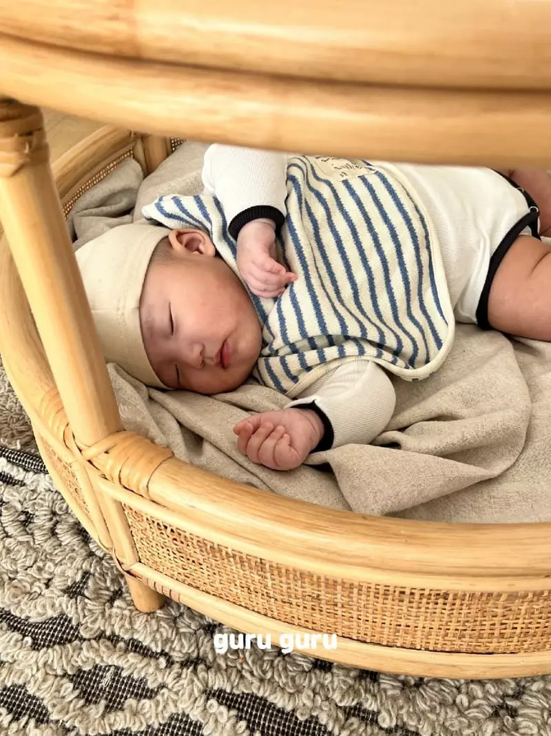 Guru Guru - Korean Baby Fashion - #babyoutfit - Beret Bodysuit