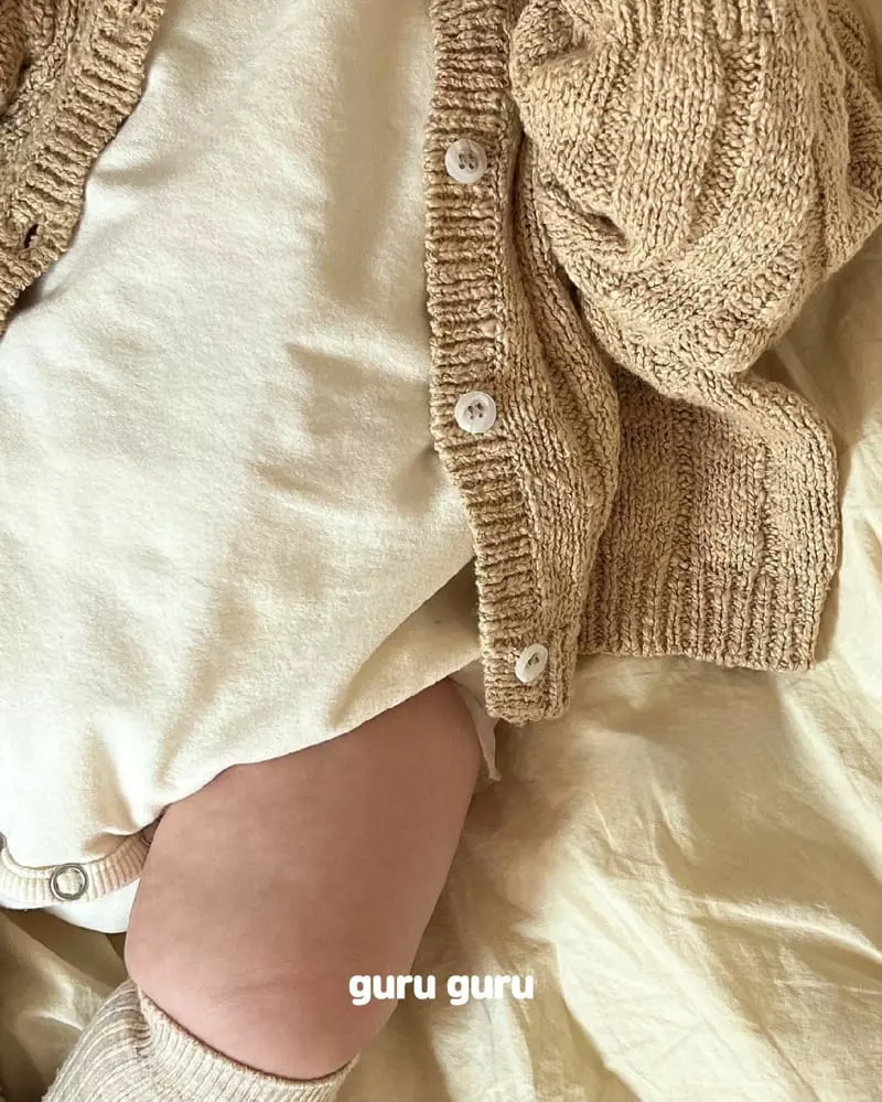 Guru Guru - Korean Baby Fashion - #onlinebabyboutique - Pop Corn Cardigan