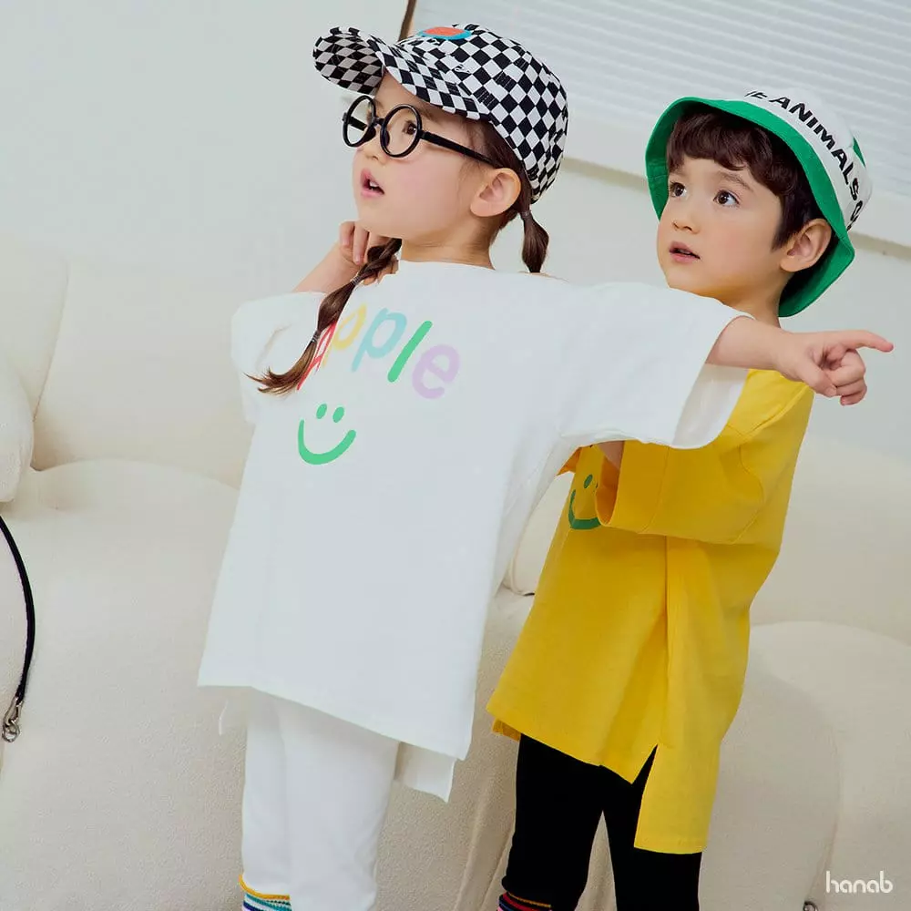 Hanab - Korean Children Fashion - #childofig - Apple Top Bottom Set - 8