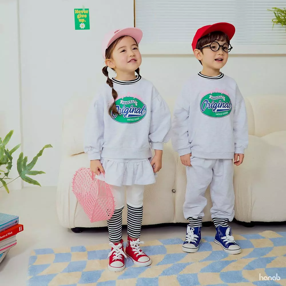 Hanab - Korean Children Fashion - #childofig - Original Top Bottom Set - 3