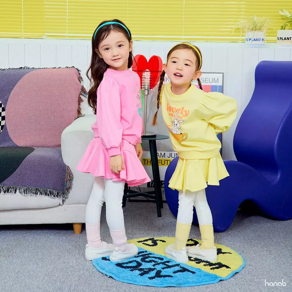 Hanab - Korean Children Fashion - #childrensboutique - Barnie Top Bottom Set - 9