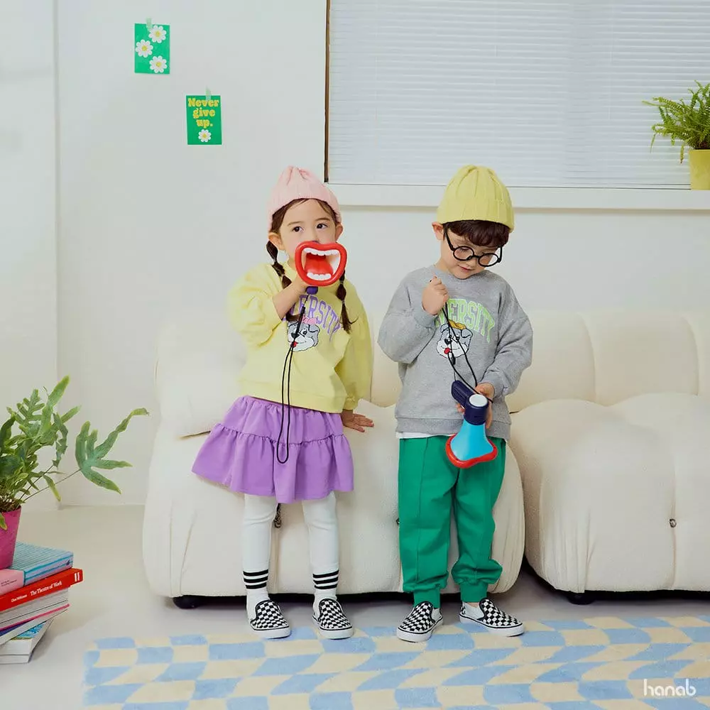 Hanab - Korean Children Fashion - #designkidswear - University Top Bottom Set - 9