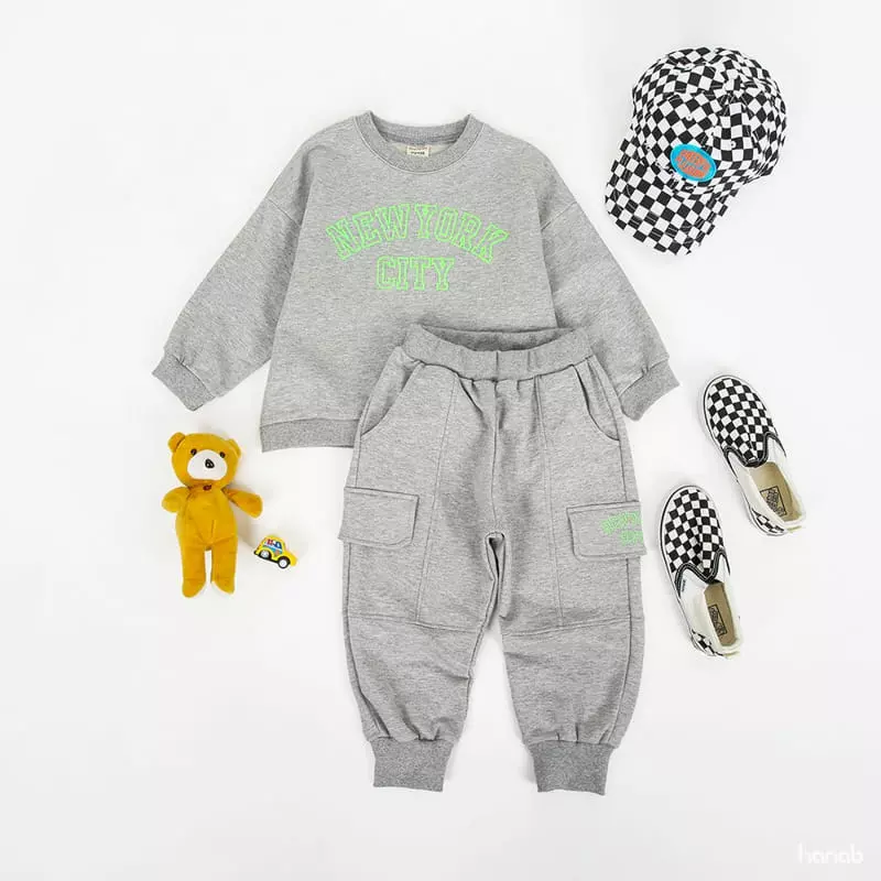 Hanab - Korean Children Fashion - #designkidswear - New York Top Bottom Set - 10