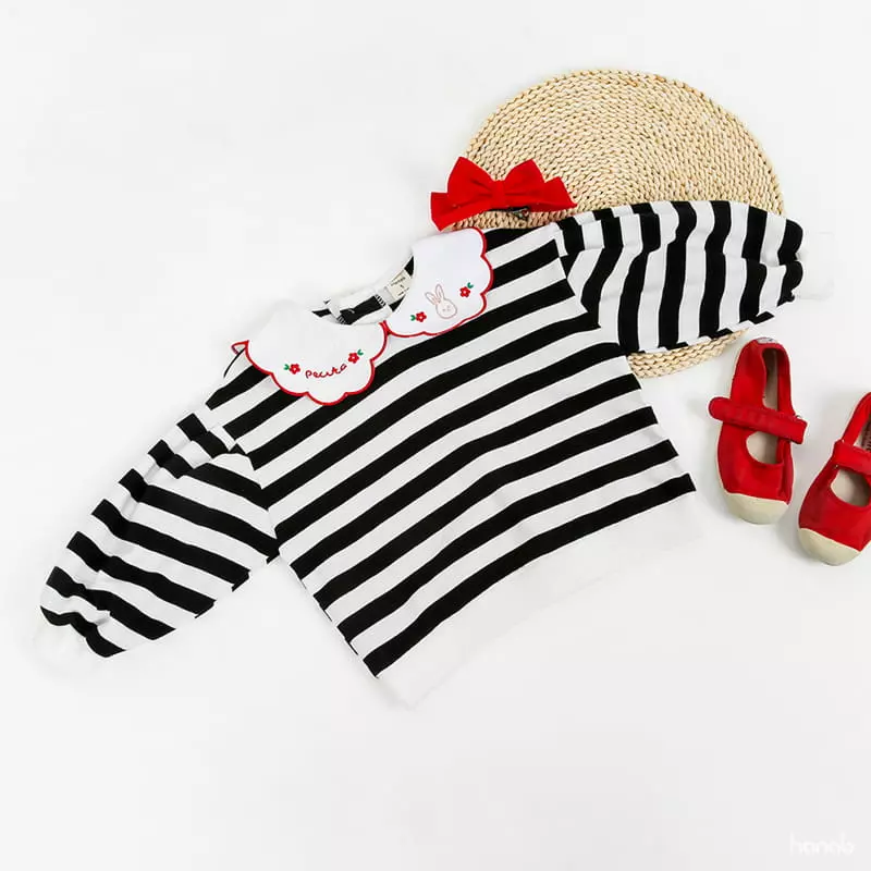 Hanab - Korean Children Fashion - #kidsshorts - Rabbit Collar Blouse
