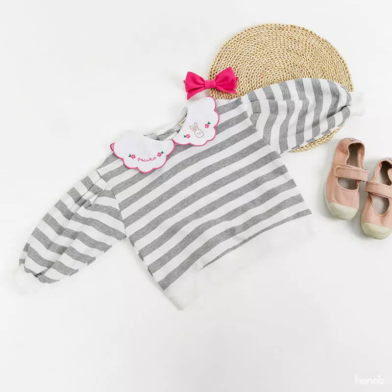 Hanab - Korean Children Fashion - #kidsstore - Rabbit Collar Blouse - 2