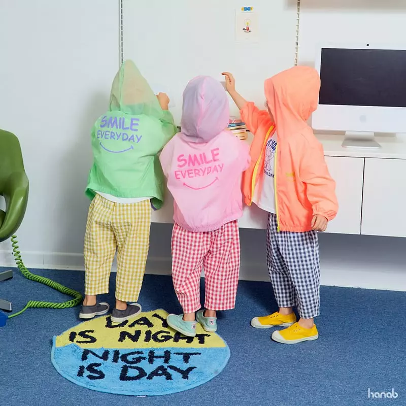 Hanab - Korean Children Fashion - #littlefashionista - Smile Windbreaker - 6