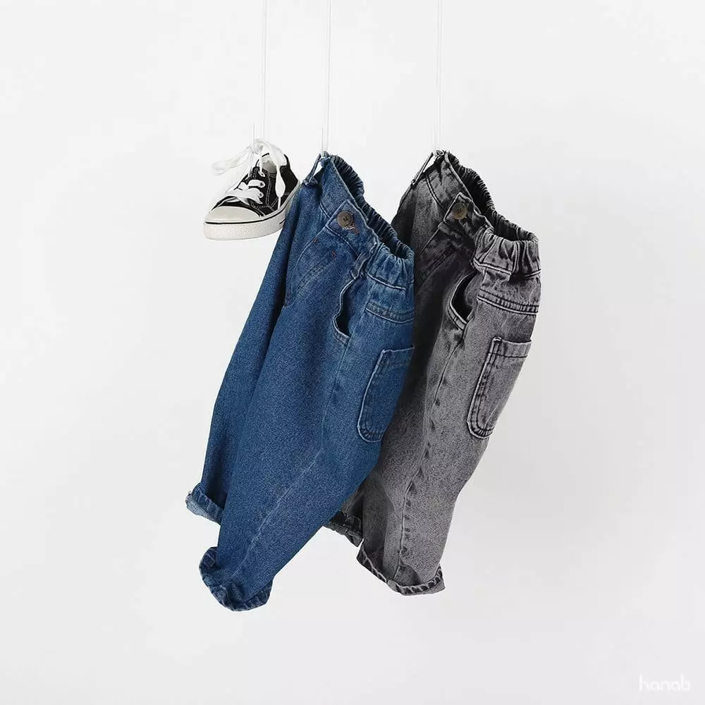 Hanab - Korean Children Fashion - #magicofchildhood - Stone Washing Jeans