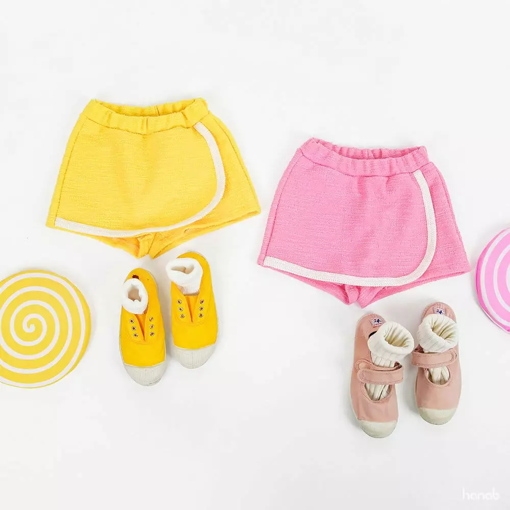 Hanab - Korean Children Fashion - #minifashionista - Coco Wrap Skirt Pants - 3