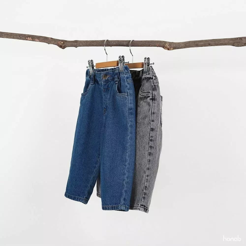 Hanab - Korean Children Fashion - #minifashionista - Stone Washing Jeans - 2