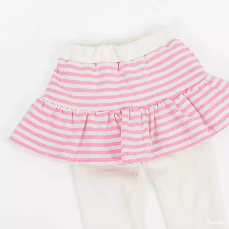 Hanab - Korean Children Fashion - #prettylittlegirls - Bear Stripes Top Bottom Set - 11