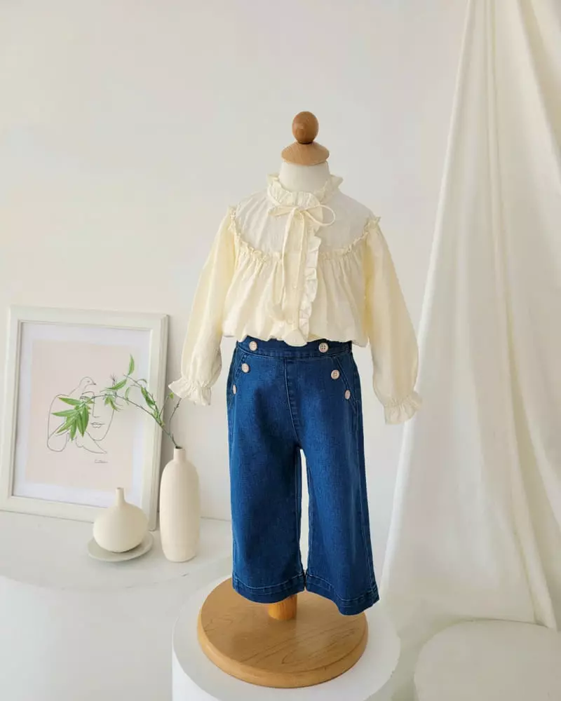 Hanacoco - Korean Children Fashion - #Kfashion4kids - Frill Blouse - 6