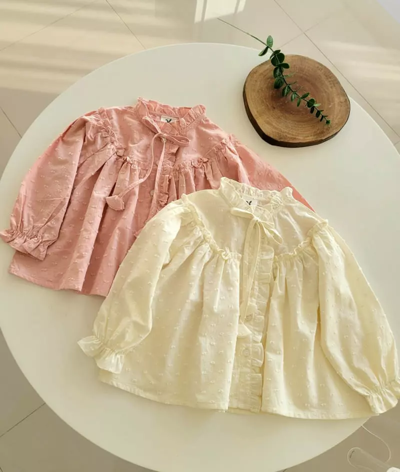Hanacoco - Korean Children Fashion - #kidsshorts - Frill Blouse - 3