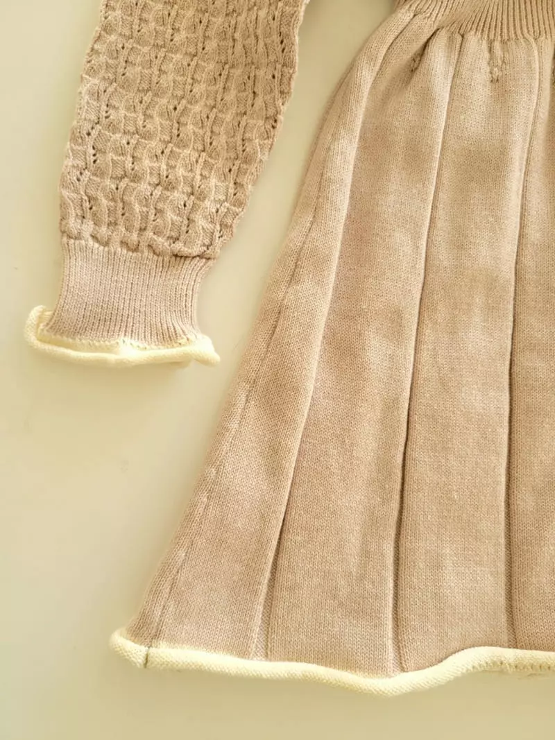 Hanacoco - Korean Children Fashion - #kidzfashiontrend - Loving Knit One-piece - 2