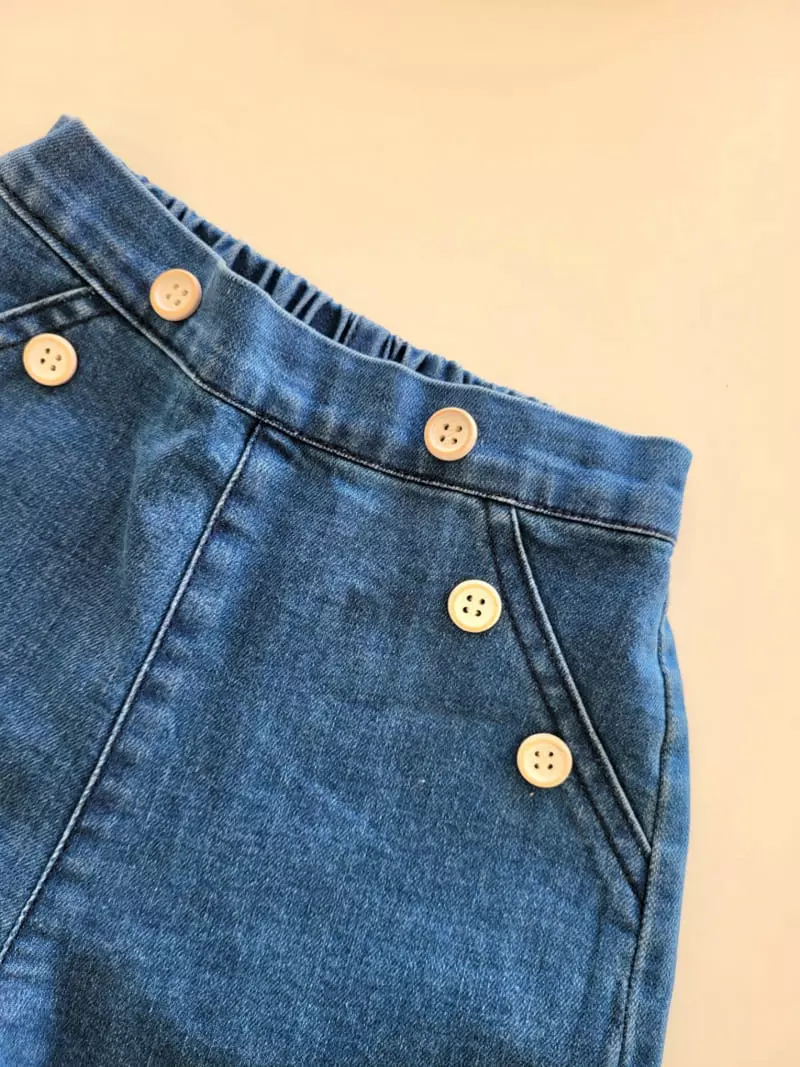 Hanacoco - Korean Children Fashion - #minifashionista - Denim Tong Jeans - 4