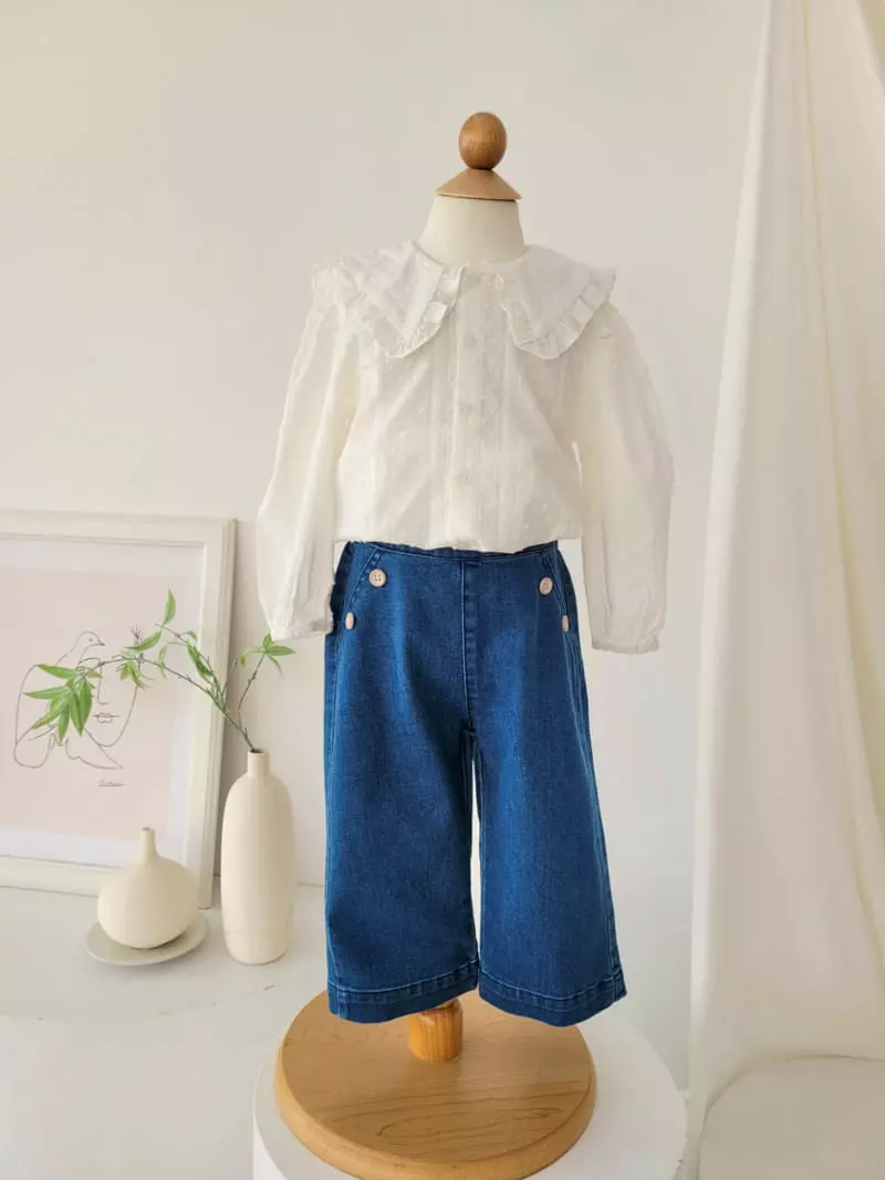 Hanacoco - Korean Children Fashion - #prettylittlegirls - Cape Blouse - 2