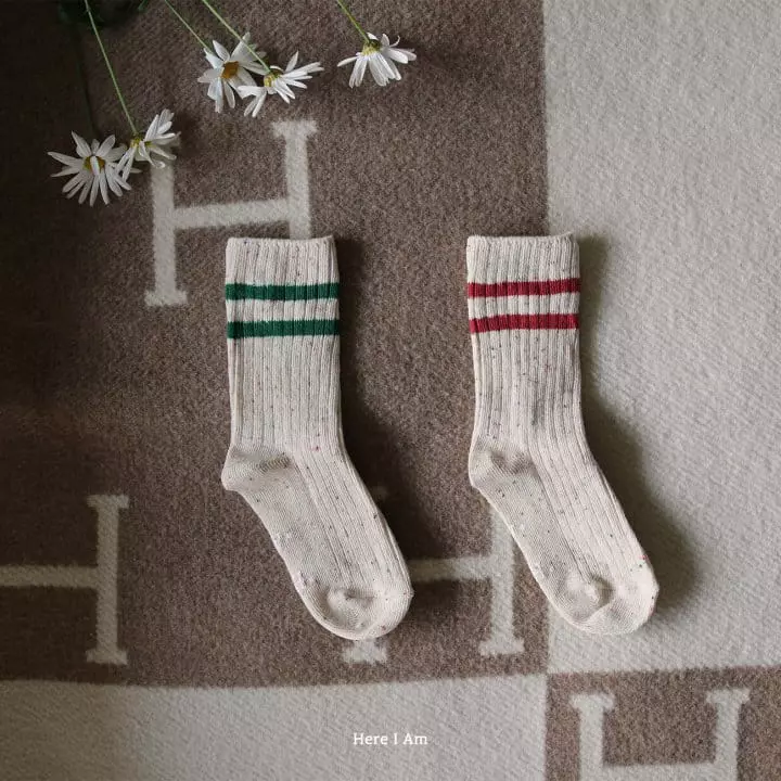 Here I Am - Korean Children Fashion - #childofig - Louis Socks - 4