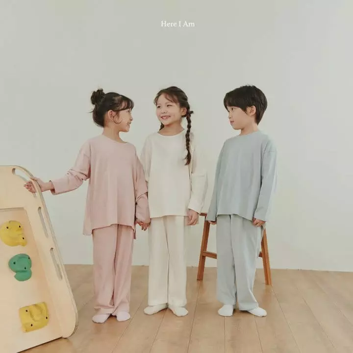 Here I Am - Korean Children Fashion - #prettylittlegirls - Elle Overfit Top Bottom Set with Mom - 2