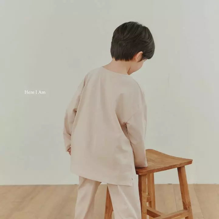 Here I Am - Korean Children Fashion - #stylishchildhood - Elle Overfit Top Bottom Set with Mom - 5
