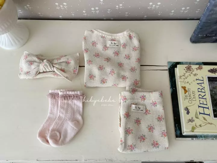 Hi Byebebe - Korean Baby Fashion - #babyfashion - Spring Flower Waffle Hairband - 8