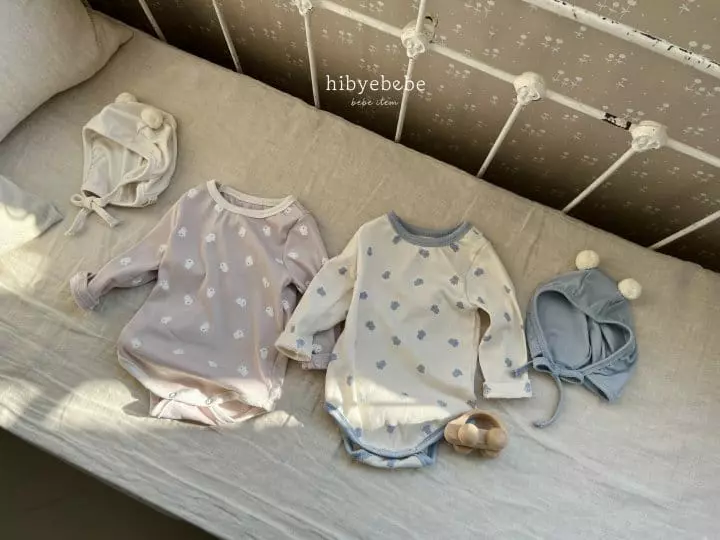 Hi Byebebe - Korean Baby Fashion - #onlinebabyshop - Mini Bear Rib Bodysuit - 2