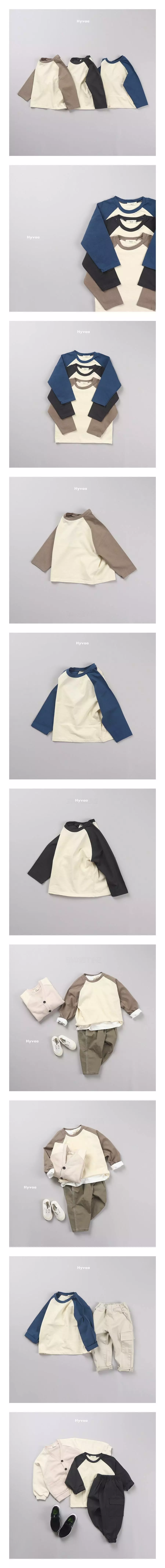 Hyvaa - Korean Children Fashion - #prettylittlegirls - Color Raglan Tee