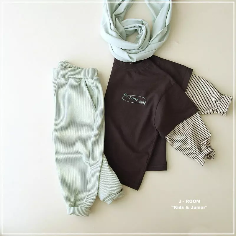 J-Room - Korean Children Fashion - #Kfashion4kids - Self Color Tee - 6