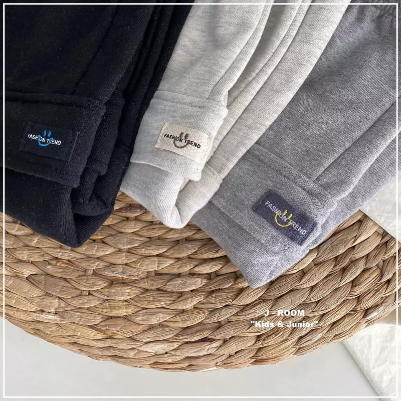 J-Room - Korean Children Fashion - #childofig - Label Terry Pants - 12