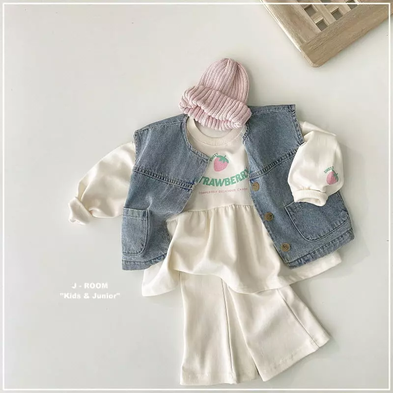 J-Room - Korean Children Fashion - #childofig - Strawberry Sweatshirt - 4