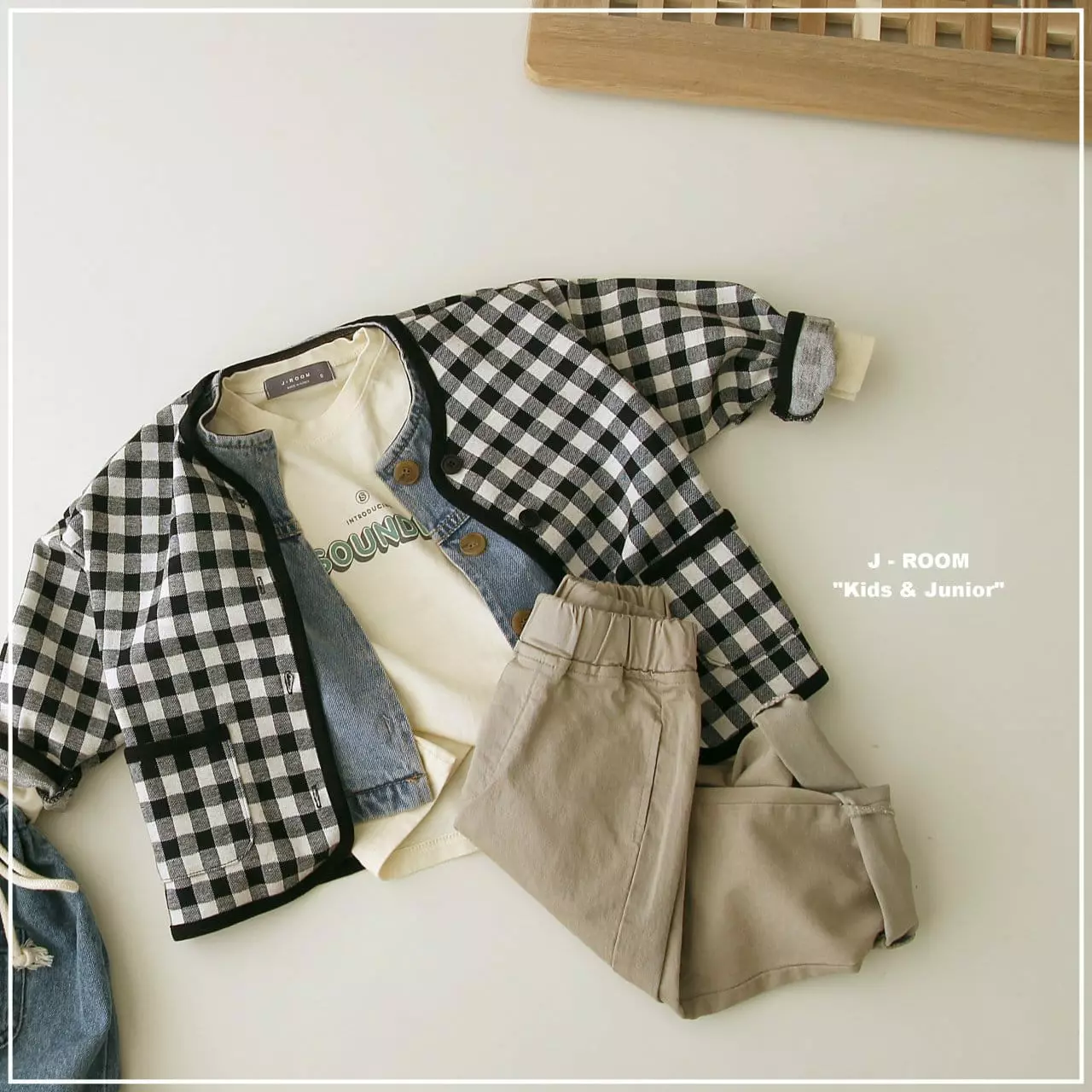 J-Room - Korean Children Fashion - #childofig - Check Piping Cardigan - 8